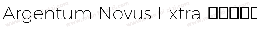 Argentum Novus Extra字体转换